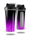 Skin Decal Wrap works with Blender Bottle 28oz Fire Purple (BOTTLE NOT INCLUDED)