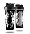 Skin Decal Wrap works with Blender Bottle 28oz Big Kiss White Lips on Black (BOTTLE NOT INCLUDED)
