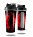 Skin Decal Wrap works with Blender Bottle 28oz Big Kiss Red Lips on Black (BOTTLE NOT INCLUDED)