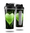 Skin Decal Wrap works with Blender Bottle 28oz Glass Heart Grunge Green (BOTTLE NOT INCLUDED)