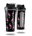 Skin Decal Wrap works with Blender Bottle 28oz Flamingos on Black (BOTTLE NOT INCLUDED)
