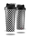 Skin Decal Wrap works with Blender Bottle 28oz Checkered Canvas Black and White (BOTTLE NOT INCLUDED)