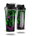 Skin Decal Wrap works with Blender Bottle 28oz Twisted Garden Green and Hot Pink (BOTTLE NOT INCLUDED)