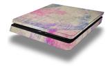 Vinyl Decal Skin Wrap compatible with Sony PlayStation 4 Slim Console Pastel Abstract Pink and Blue (PS4 NOT INCLUDED)
