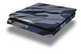 Vinyl Decal Skin Wrap compatible with Sony PlayStation 4 Slim Console Camouflage Blue (PS4 NOT INCLUDED)