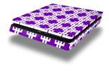 Vinyl Decal Skin Wrap compatible with Sony PlayStation 4 Slim Console Boxed Purple (PS4 NOT INCLUDED)