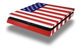 Vinyl Decal Skin Wrap compatible with Sony PlayStation 4 Slim Console USA American Flag 01 (PS4 NOT INCLUDED)