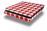 Vinyl Decal Skin Wrap compatible with Sony PlayStation 4 Slim Console Houndstooth Red (PS4 NOT INCLUDED)