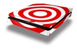 Vinyl Decal Skin Wrap compatible with Sony PlayStation 4 Slim Console Bullseye Red and White (PS4 NOT INCLUDED)