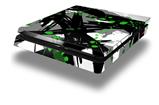 Vinyl Decal Skin Wrap compatible with Sony PlayStation 4 Slim Console Abstract 02 Green (PS4 NOT INCLUDED)