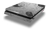Vinyl Decal Skin Wrap compatible with Sony PlayStation 4 Slim Console Feminine Yin Yang Gray (PS4 NOT INCLUDED)