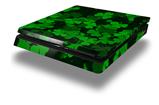 Vinyl Decal Skin Wrap compatible with Sony PlayStation 4 Slim Console St Patricks Clover Confetti (PS4 NOT INCLUDED)