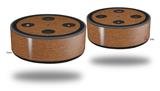 Skin Wrap Decal Set 2 Pack for Amazon Echo Dot 2 - Wood Grain - Oak 02 (2nd Generation ONLY - Echo NOT INCLUDED)