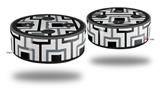 Skin Wrap Decal Set 2 Pack for Amazon Echo Dot 2 - Squares In Squares (2nd Generation ONLY - Echo NOT INCLUDED)