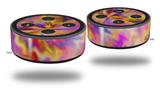 Skin Wrap Decal Set 2 Pack for Amazon Echo Dot 2 - Tie Dye Pastel (2nd Generation ONLY - Echo NOT INCLUDED)