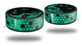 Skin Wrap Decal Set 2 Pack for Amazon Echo Dot 2 - HEX Seafoan Green (2nd Generation ONLY - Echo NOT INCLUDED)