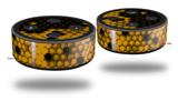 Skin Wrap Decal Set 2 Pack for Amazon Echo Dot 2 - HEX Yellow (2nd Generation ONLY - Echo NOT INCLUDED)