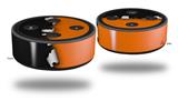 Skin Wrap Decal Set 2 Pack for Amazon Echo Dot 2 - Ripped Colors Black Orange (2nd Generation ONLY - Echo NOT INCLUDED)