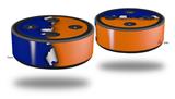 Skin Wrap Decal Set 2 Pack for Amazon Echo Dot 2 - Ripped Colors Blue Orange (2nd Generation ONLY - Echo NOT INCLUDED)