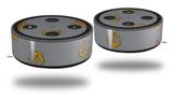 Skin Wrap Decal Set 2 Pack for Amazon Echo Dot 2 - Anchors Away Gray (2nd Generation ONLY - Echo NOT INCLUDED)