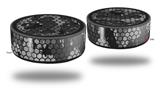 Skin Wrap Decal Set 2 Pack for Amazon Echo Dot 2 - HEX Mesh Camo 01 Gray (2nd Generation ONLY - Echo NOT INCLUDED)
