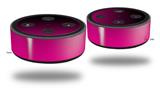 Skin Wrap Decal Set 2 Pack compatible with Amazon Echo Dot 2 - Smooth Fades Hot Pink Black (2nd Generation ONLY - Echo NOT INCLUDED)