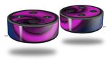 Skin Wrap Decal Set 2 Pack for Amazon Echo Dot 2 - Alecias Swirl 01 Purple (2nd Generation ONLY - Echo NOT INCLUDED)