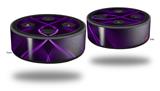 Skin Wrap Decal Set 2 Pack for Amazon Echo Dot 2 - Abstract 01 Purple (2nd Generation ONLY - Echo NOT INCLUDED)