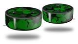 Skin Wrap Decal Set 2 Pack for Amazon Echo Dot 2 - St Patricks Clover Confetti (2nd Generation ONLY - Echo NOT INCLUDED)