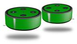 Skin Wrap Decal Set 2 Pack for Amazon Echo Dot 2 - Solids Collection Green (2nd Generation ONLY - Echo NOT INCLUDED)