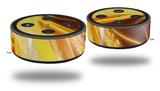 Skin Wrap Decal Set 2 Pack for Amazon Echo Dot 2 - Mystic Vortex Yellow (2nd Generation ONLY - Echo NOT INCLUDED)