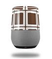 Decal Style Skin Wrap for Google Home Original - Squared Chocolate Brown (GOOGLE HOME NOT INCLUDED)