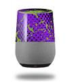 Decal Style Skin Wrap for Google Home Original - Halftone Splatter Green Purple (GOOGLE HOME NOT INCLUDED)