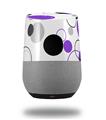 Decal Style Skin Wrap for Google Home Original - Lots of Dots Purple on White (GOOGLE HOME NOT INCLUDED)
