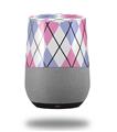 Decal Style Skin Wrap for Google Home Original - Argyle Pink and Blue (GOOGLE HOME NOT INCLUDED)