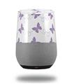 Decal Style Skin Wrap for Google Home Original - Pastel Butterflies Purple on White (GOOGLE HOME NOT INCLUDED)