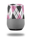 Decal Style Skin Wrap for Google Home Original - Argyle Pink and Gray (GOOGLE HOME NOT INCLUDED)