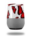 Decal Style Skin Wrap for Google Home Original - Butterflies Red (GOOGLE HOME NOT INCLUDED)
