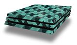 Vinyl Decal Skin Wrap compatible with Sony PlayStation 4 Pro Console Retro Houndstooth Seafoam Green (PS4 NOT INCLUDED)