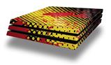 Vinyl Decal Skin Wrap compatible with Sony PlayStation 4 Pro Console Halftone Splatter Yellow Red (PS4 NOT INCLUDED)