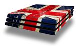 Vinyl Decal Skin Wrap compatible with Sony PlayStation 4 Pro Console Painted Faded and Cracked Union Jack British Flag (PS4 NOT INCLUDED)
