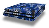 Vinyl Decal Skin Wrap compatible with Sony PlayStation 4 Pro Console HEX Mesh Camo 01 Blue Bright (PS4 NOT INCLUDED)