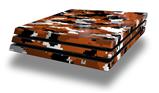 Vinyl Decal Skin Wrap compatible with Sony PlayStation 4 Pro Console WraptorCamo Digital Camo Burnt Orange (PS4 NOT INCLUDED)