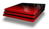 Vinyl Decal Skin Wrap compatible with Sony PlayStation 4 Pro Console Smooth Fades Red Black (PS4 NOT INCLUDED)