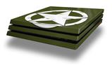 Vinyl Decal Skin Wrap compatible with Sony PlayStation 4 Pro Console Distressed Army Star (PS4 NOT INCLUDED)