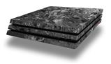 Vinyl Decal Skin Wrap compatible with Sony PlayStation 4 Pro Console Marble Granite 06 Black Gray (PS4 NOT INCLUDED)