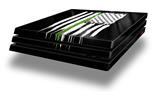 Vinyl Decal Skin Wrap compatible with Sony PlayStation 4 Pro Console Brushed USA American Flag Green Line (PS4 NOT INCLUDED)