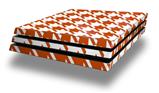 Vinyl Decal Skin Wrap compatible with Sony PlayStation 4 Pro Console Houndstooth Burnt Orange (PS4 NOT INCLUDED)