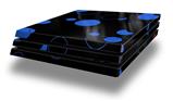 Vinyl Decal Skin Wrap compatible with Sony PlayStation 4 Pro Console Lots of Dots Blue on Black (PS4 NOT INCLUDED)