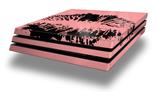 Vinyl Decal Skin Wrap compatible with Sony PlayStation 4 Pro Console Big Kiss Lips Black on Pink (PS4 NOT INCLUDED)